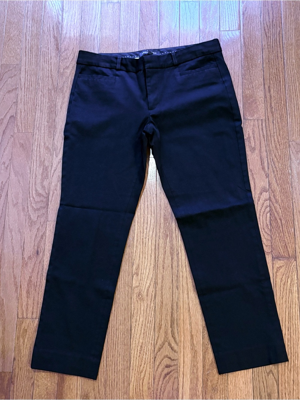 Banana Republic Sloan fit black ankle pants size 8 stretch career, work trousers